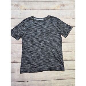 Old Navy Active T-shirt Boys Large 10-12 Space Short Sleeve Gray Athletic